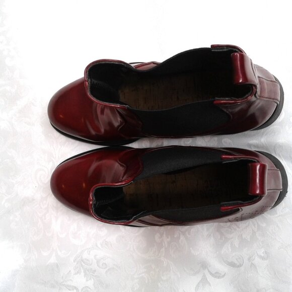 Bourgeois Boheme Women's Vegan Grace Chelsea Boot Red EU Size 39 / US 8.5 - Picture 13 of 16